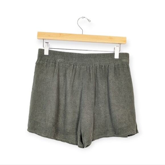 Lavender Brown 100% Rayon Charcoal Shorts Size M - Picture 2 of 6
